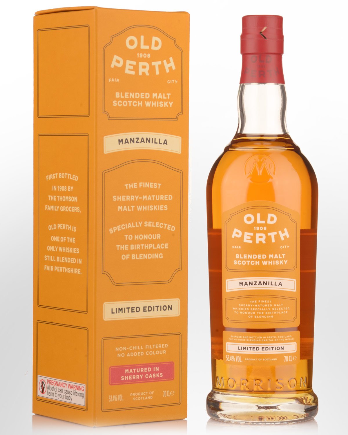 Morrison Distillers Old Perth Manzanilla Limited Edition Cask Strength Blended Malt Scotch Whisky (700ml)