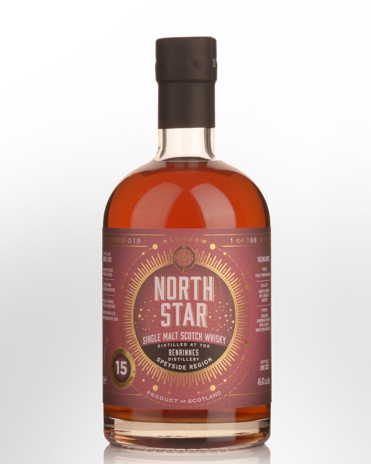 2007 North Star Benrinnes 15 Year Old Single Malt Scotch Whisky (700ml)