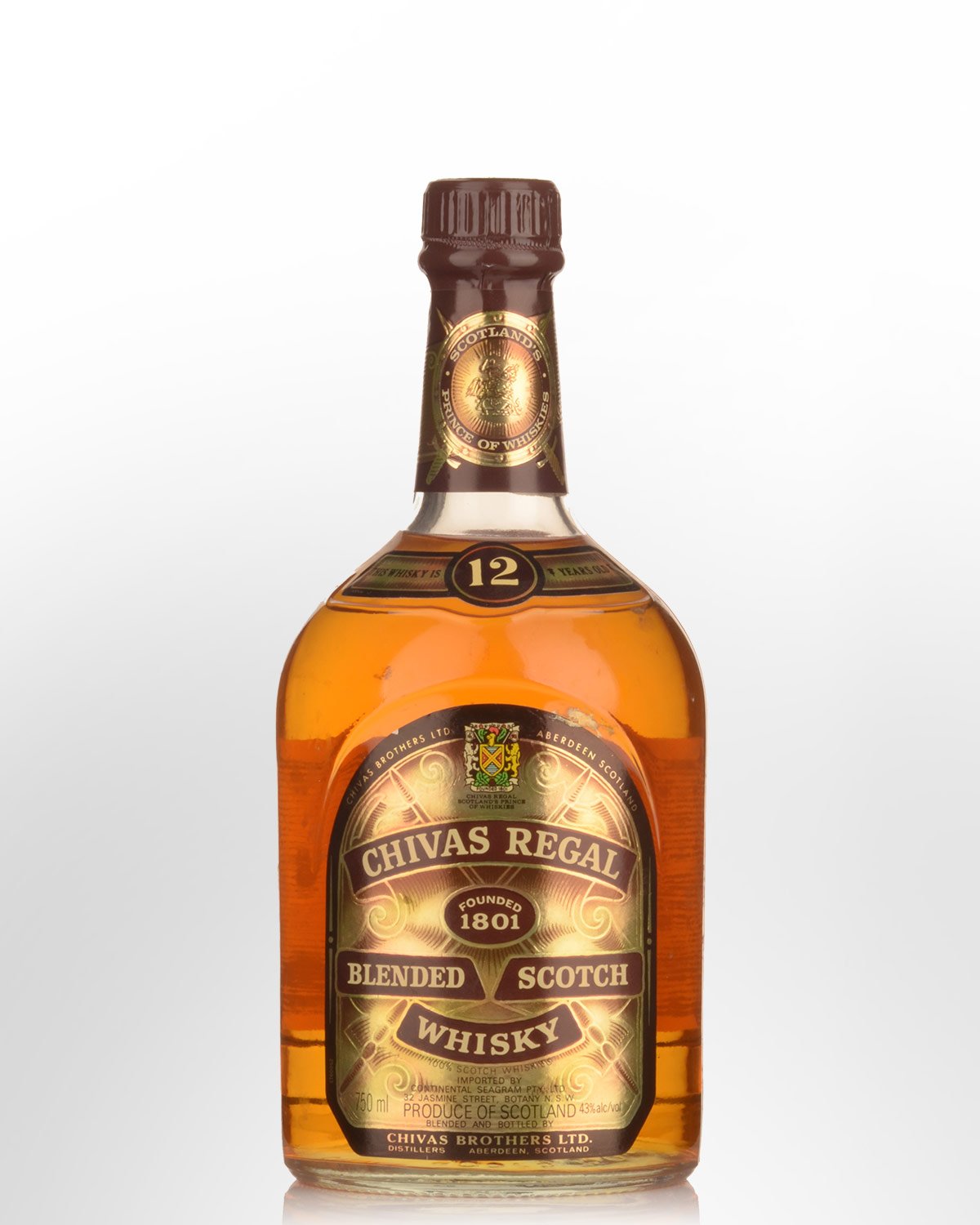 Chivas Regal 12 Year Old Blended Scotch Whisky (750ml) - Older Bottling