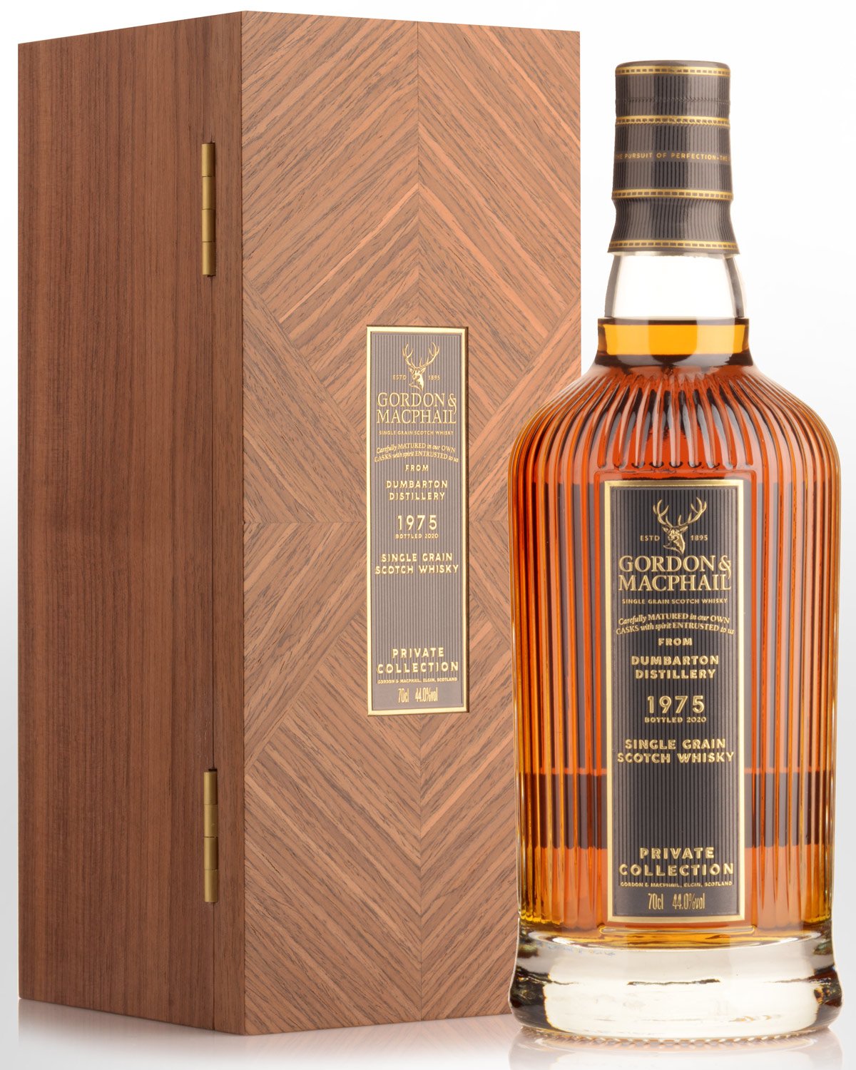 1975 Gordon & Macphail Private Collection Dumbarton 45 Year Old Cask Strength Single Grain Scotch Whisky (700ml)
