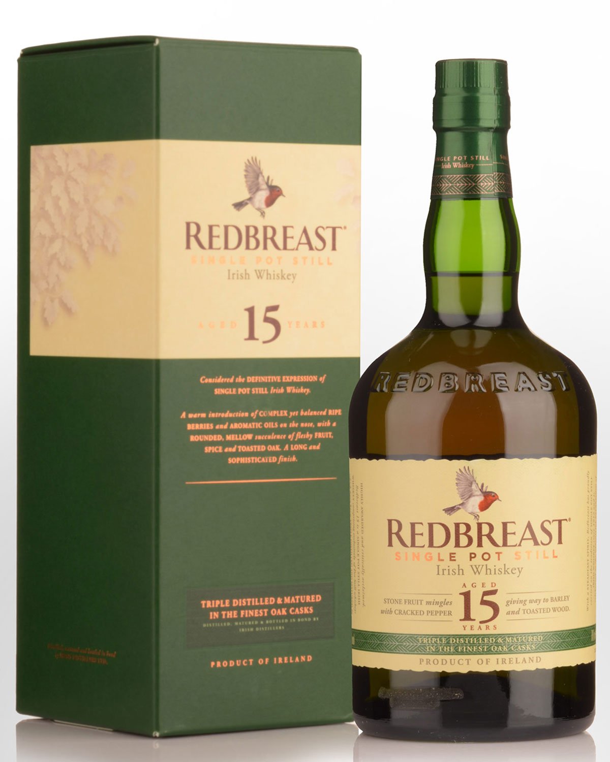 Redbreast 15 Year Old Single Pot Still Irish Whiskey (700ml)