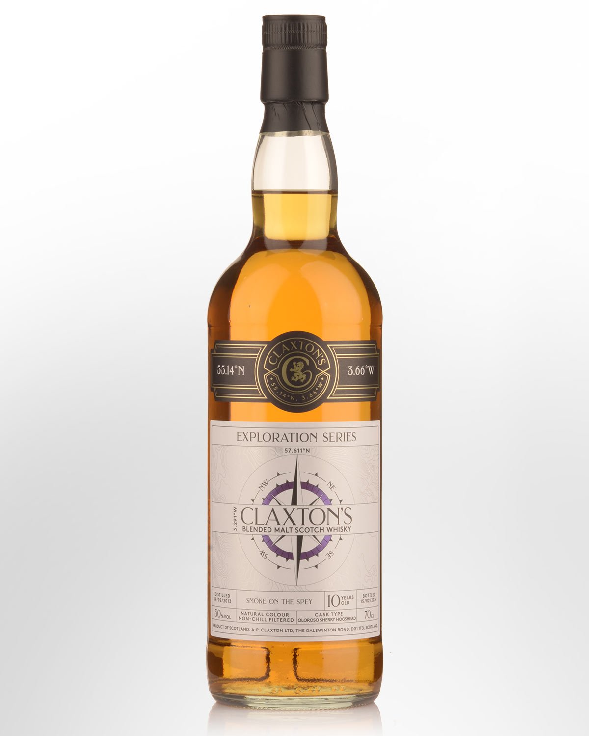 2013 Claxton's Exploration Series Smoke on the Spey 10 Year Old Blended Malt Scotch Whisky (700ml)