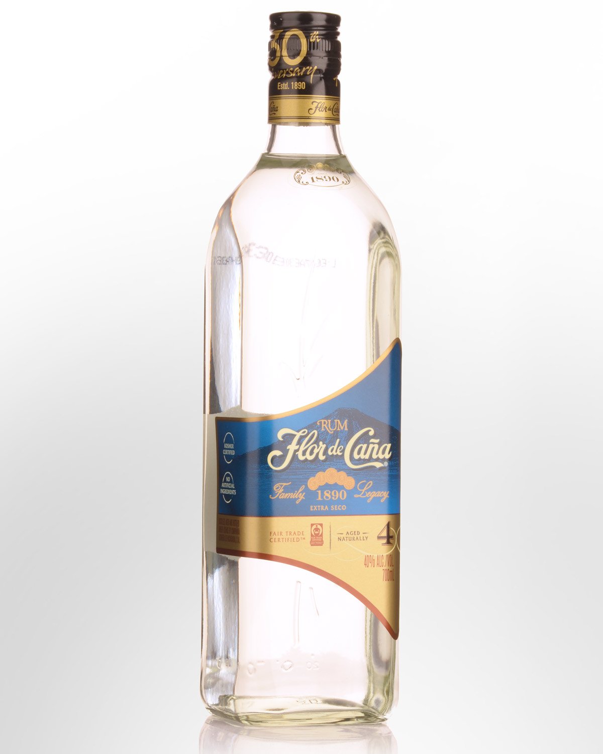 Flor de Cana Extra Dry 4 Year Old White Rum (700ml)