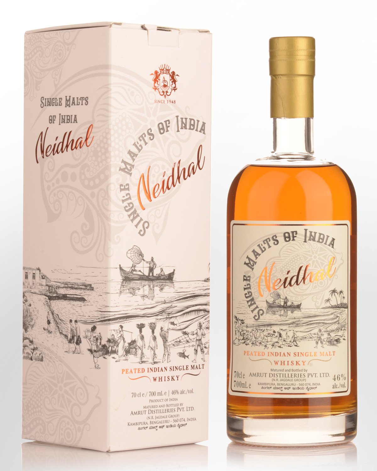 Amrut Single Malts of India Neidhal Single Malt Indian Whisky (700ml)