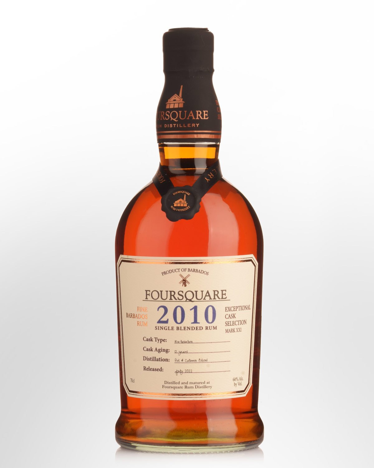 2010 Foursquare Exceptional Cask Selection 12 Year Old Full Proof Single Blended Rum (700ml)