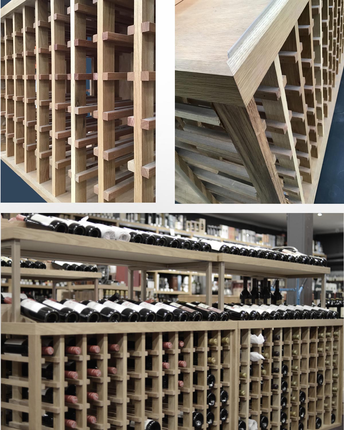 x-Nicks Wine Merchants Timber Wine Rack