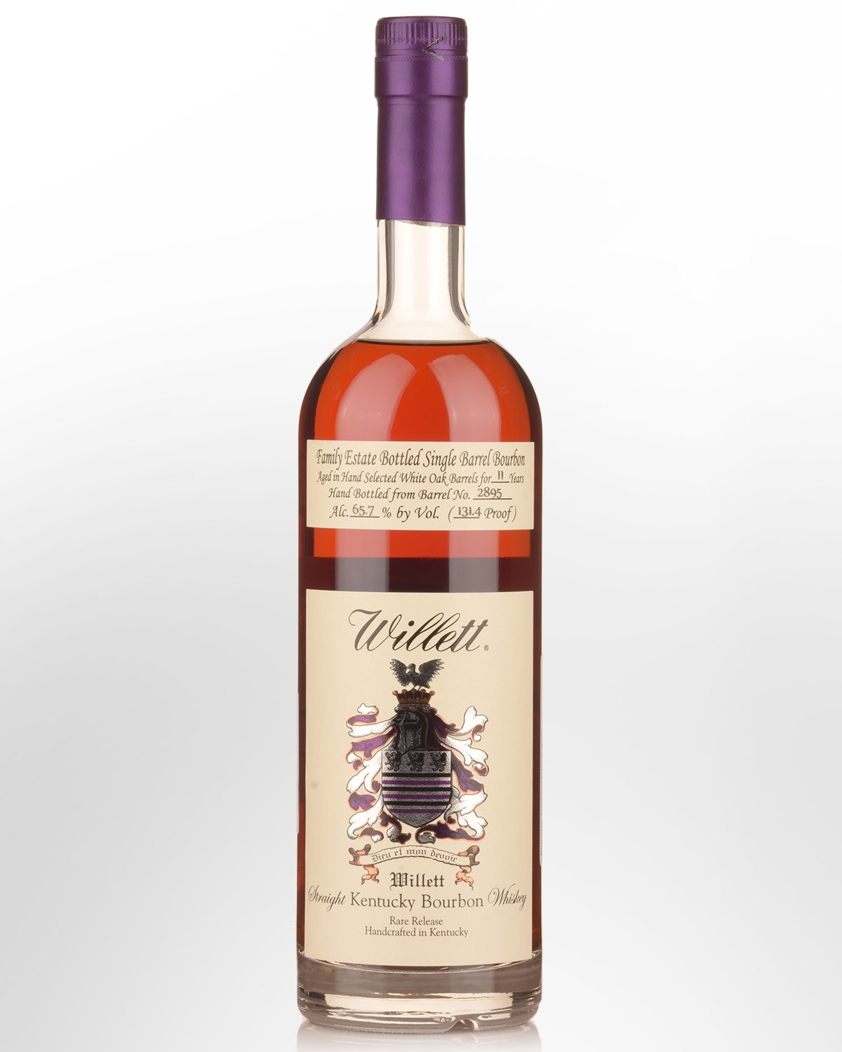 Willett Family Estate Single Barrel Rare Release (Barrel 2895) Cask Strength 11 Year Old Straight Bourbon Whiskey (700ml)