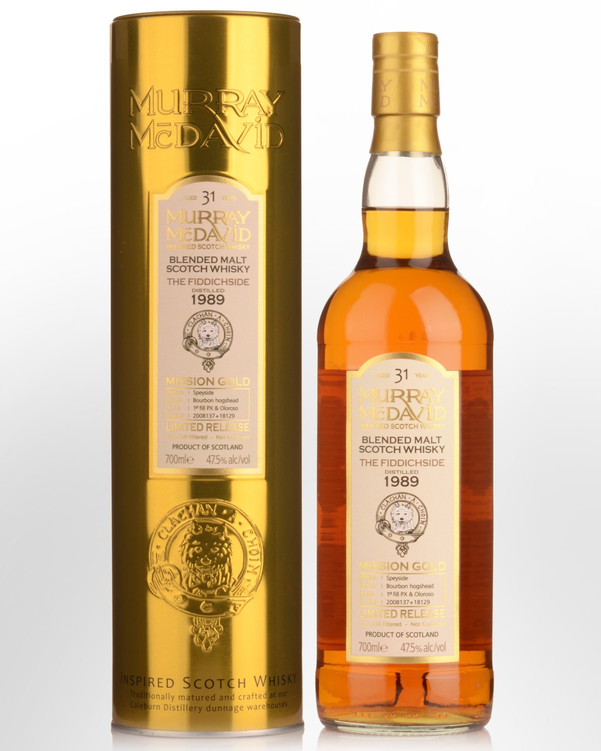 1989 Murray McDavid The Fiddichside 31 Year Old Cask Strength Blended Malt Scotch Whisky (700ml)