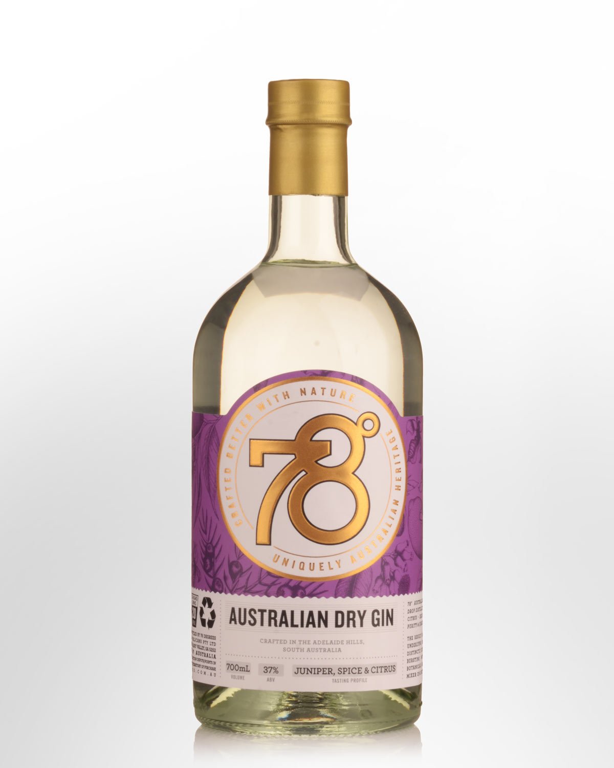 78 Degrees Australian Dry Gin (700ml)