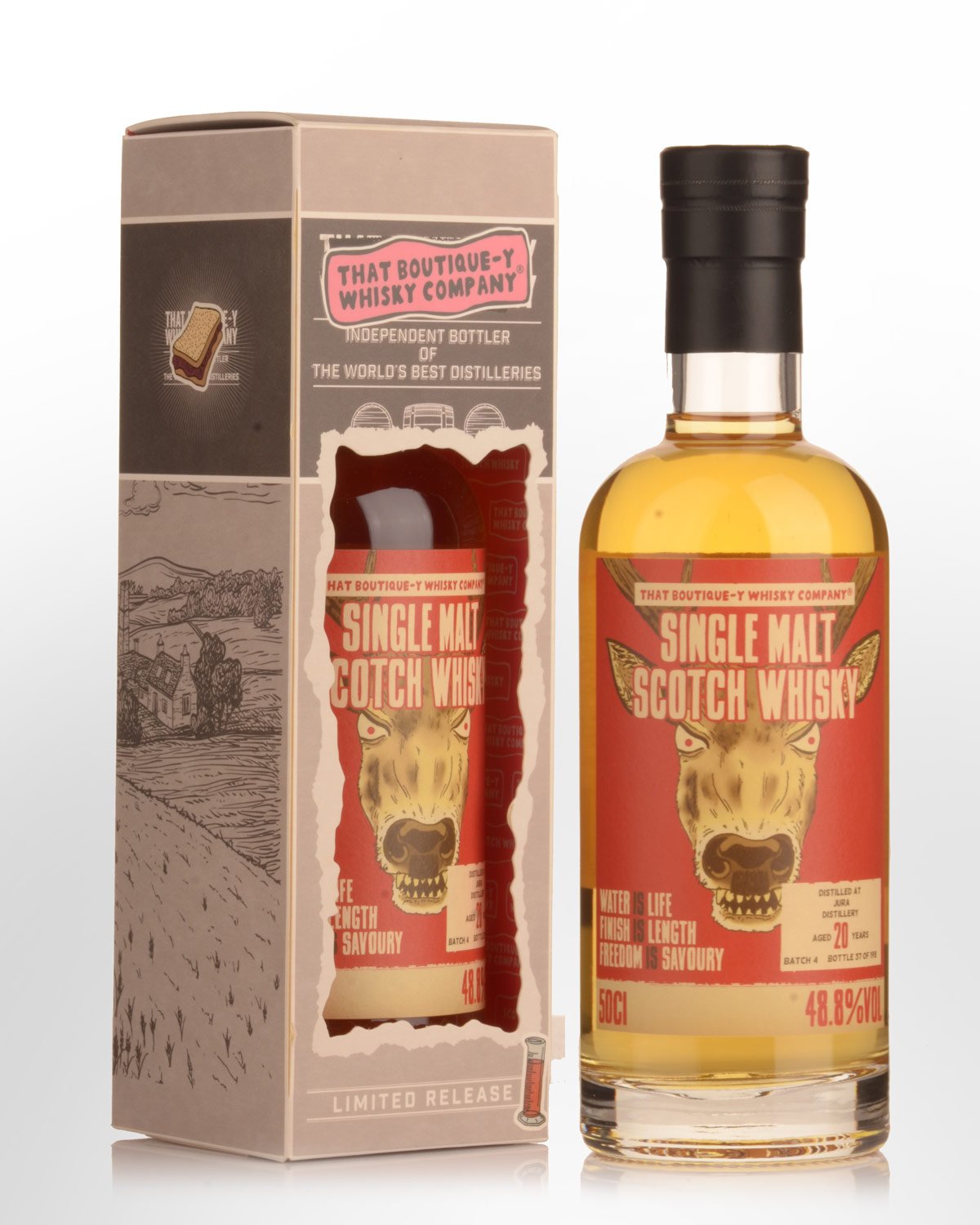 That Boutique-y Whisky Company Jura 20 Year Old Single Malt Scotch Whisky (500ml) - Batch 4