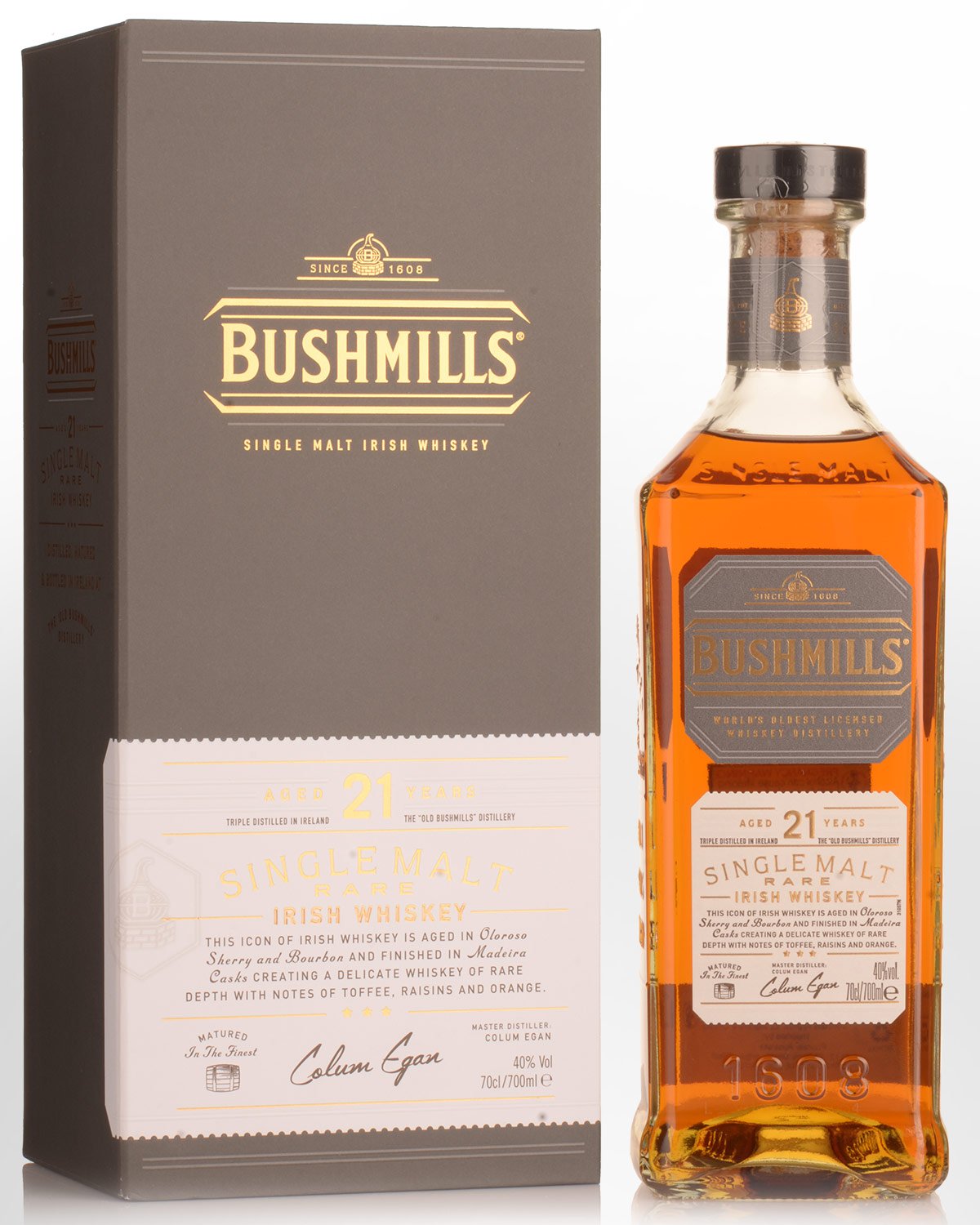 Bushmills Madeira Finish 21 Year Old Single Malt Irish Whiskey (700ml)