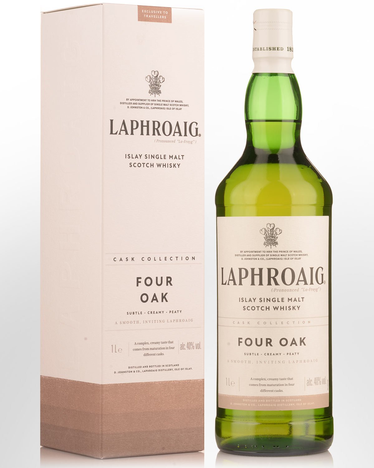 Laphroaig Four Oak Single Malt Scotch Whisky (1000ml)