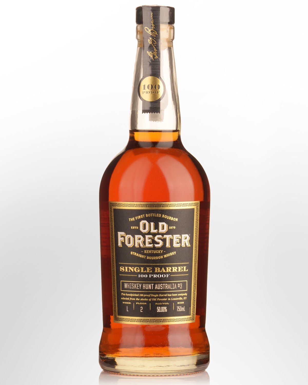 Old Forester 100 Proof Single Barrel Bourbon Whiskey (750ml) - Whiskey Hunt Australia 3rd Release