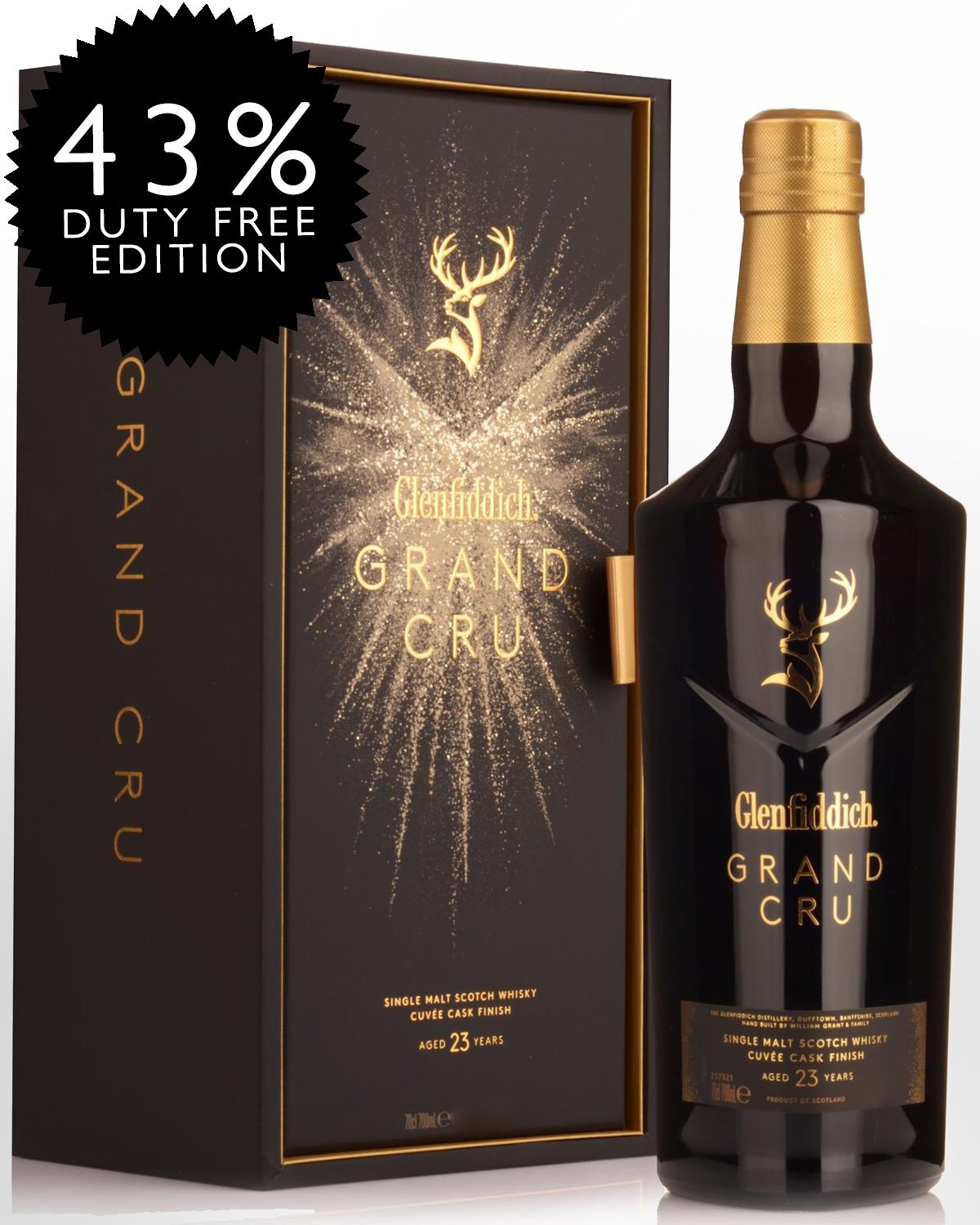 Glenfiddich Grand Cru 23 Year Old Single Malt Scotch Whisky (700ml) - 43% ABV Travel Retail Edition