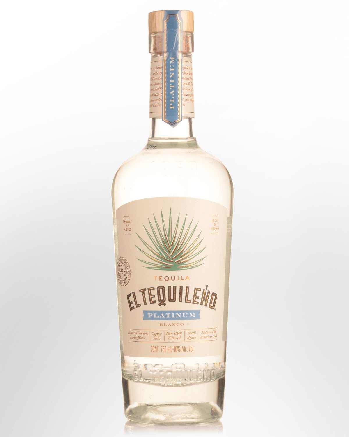 El Tequileno Blanco Platinum Tequila (750ml)