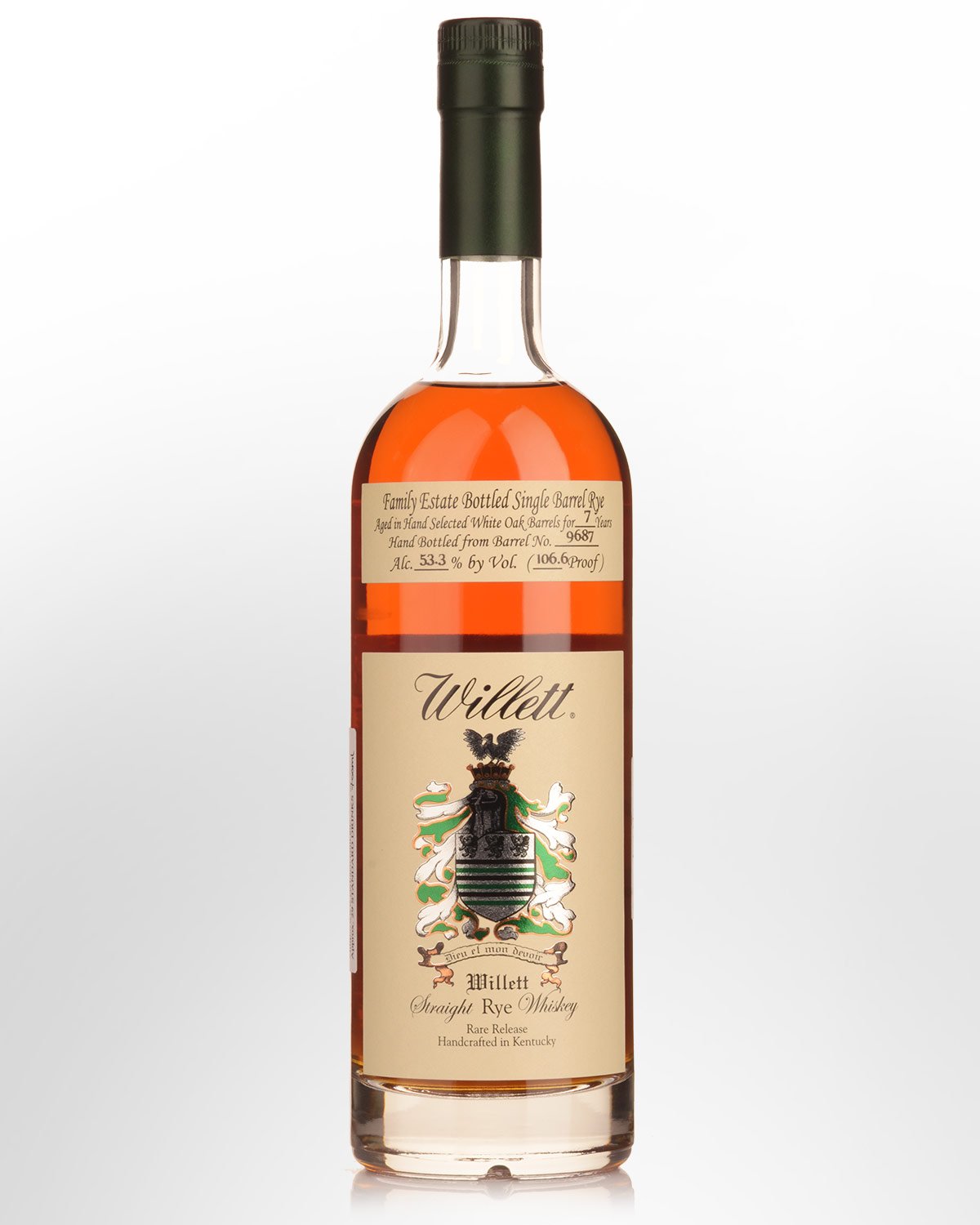 Willett Family Estate Single Barrel Rare Release (Step Brothers Barrel 9687) Cask Strength 7 Year Old Straight Rye Whiskey (700ml) - Barrel & Batch Whisky Co-Op and Whiskey Hunt Australia Selection