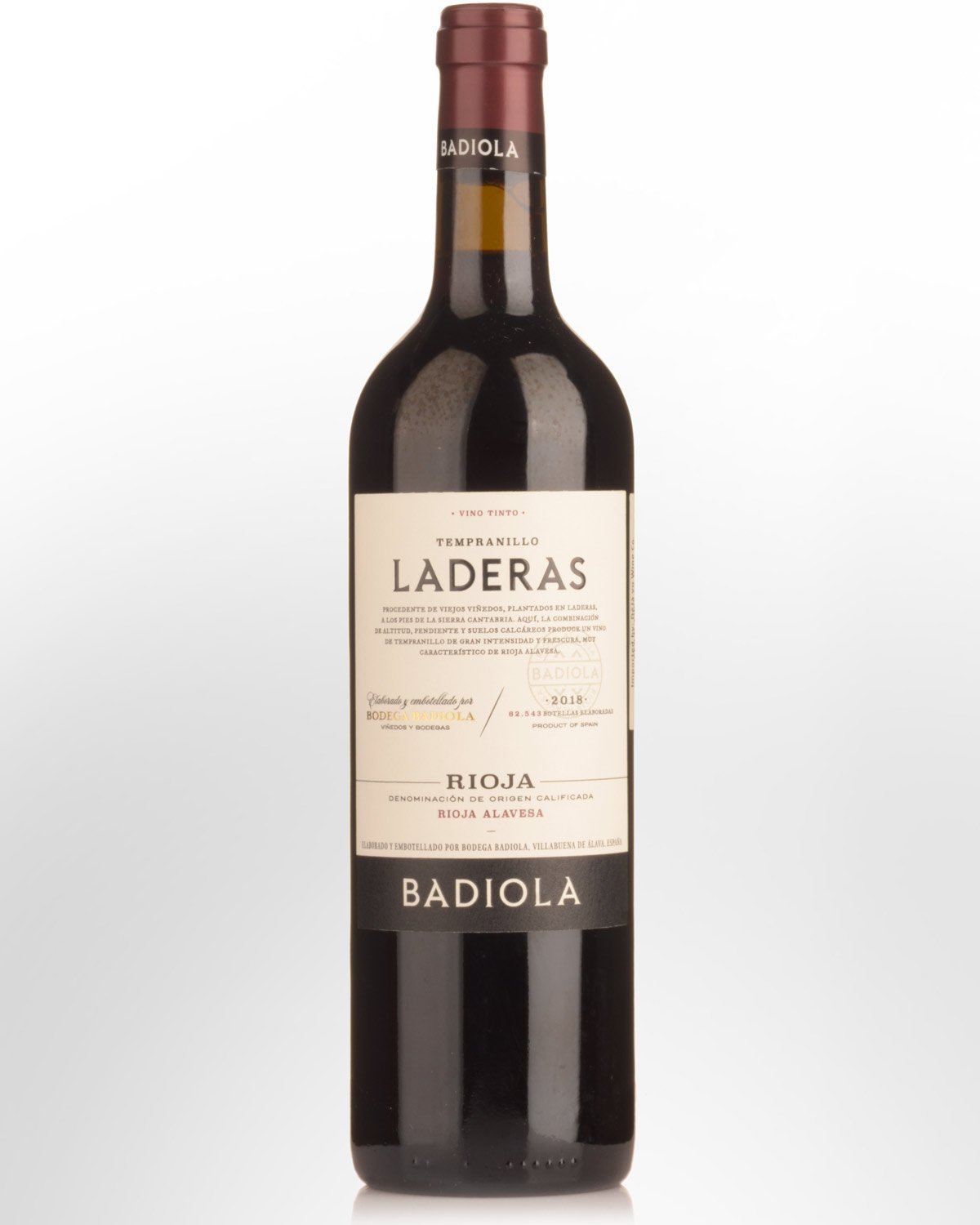 2018 Badiola Laderas Rioja Tempranillo