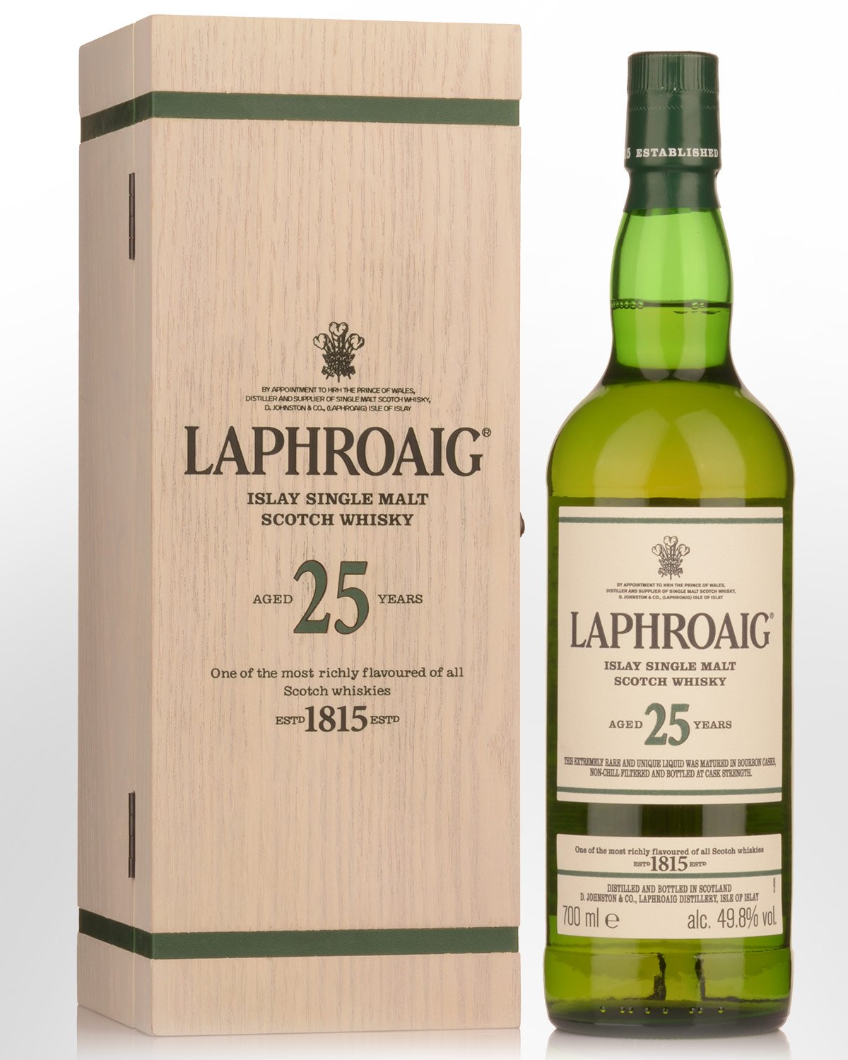 Laphroaig 25 Year Old Cask Strength Single Malt Scotch Whisky (700ml) - 2020 Release