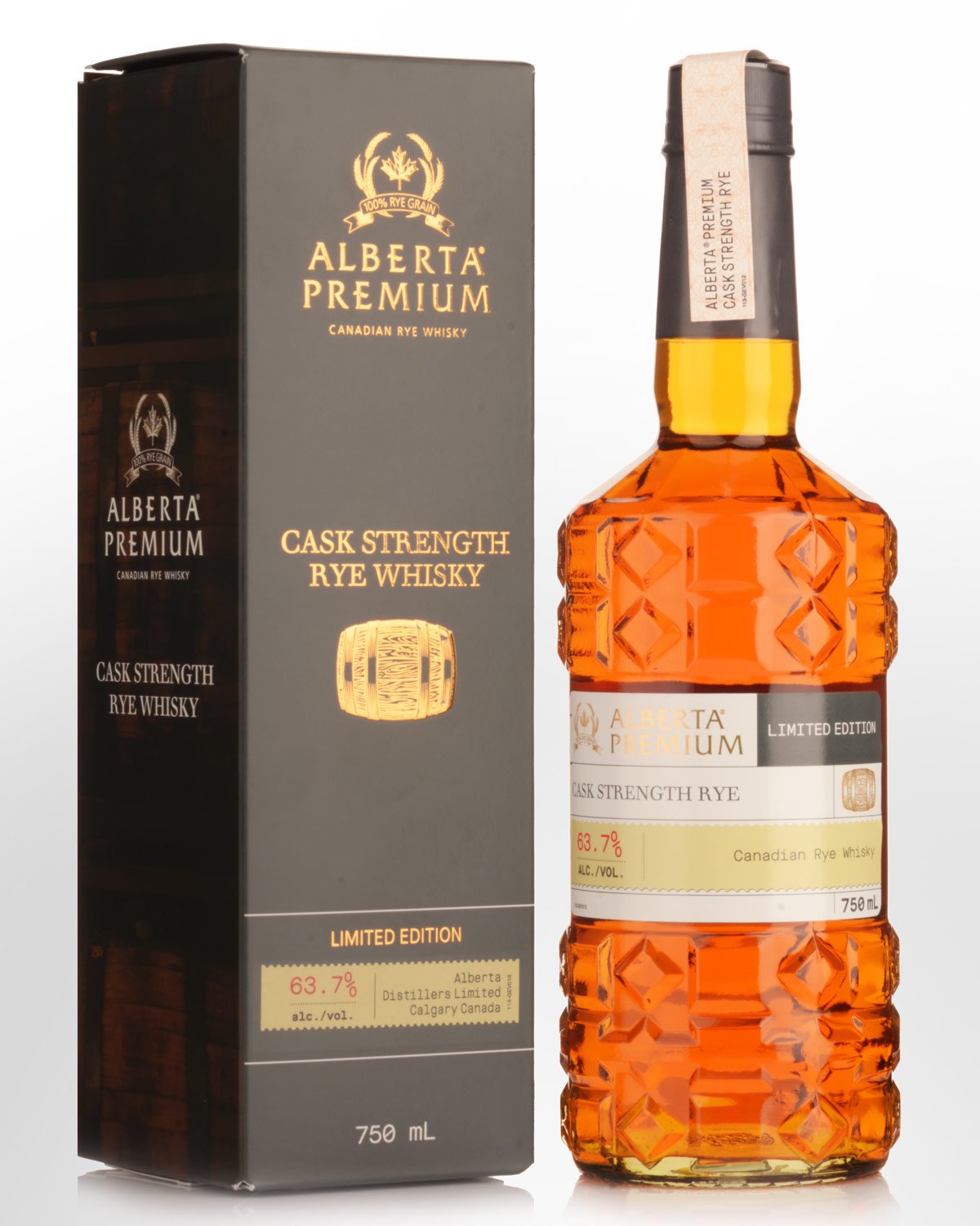 Alberta Premium Cask Strength Canadian Rye Whisky (750ml)