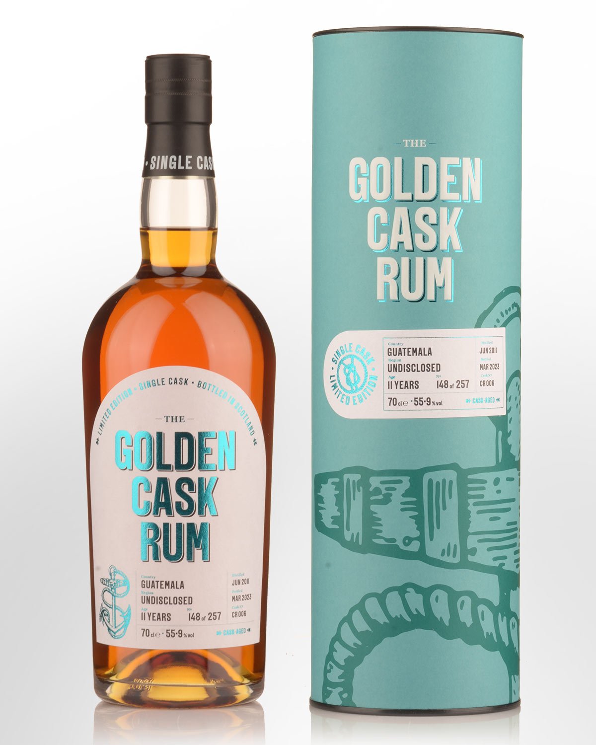 2011 House of MacDuff The Golden Cask Undisclosed Single Cask 11 Year Old Cask Strength Guatemala Rum (700ml)