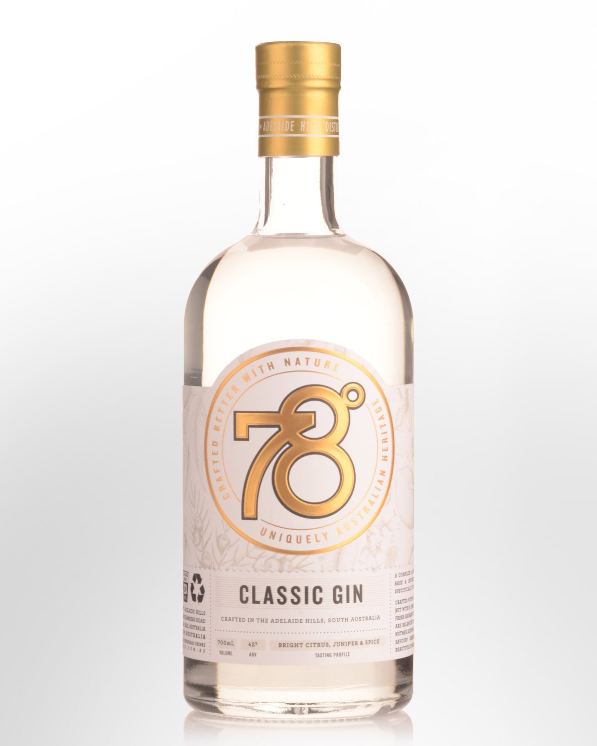 78 Degrees Classic Gin (700ml)