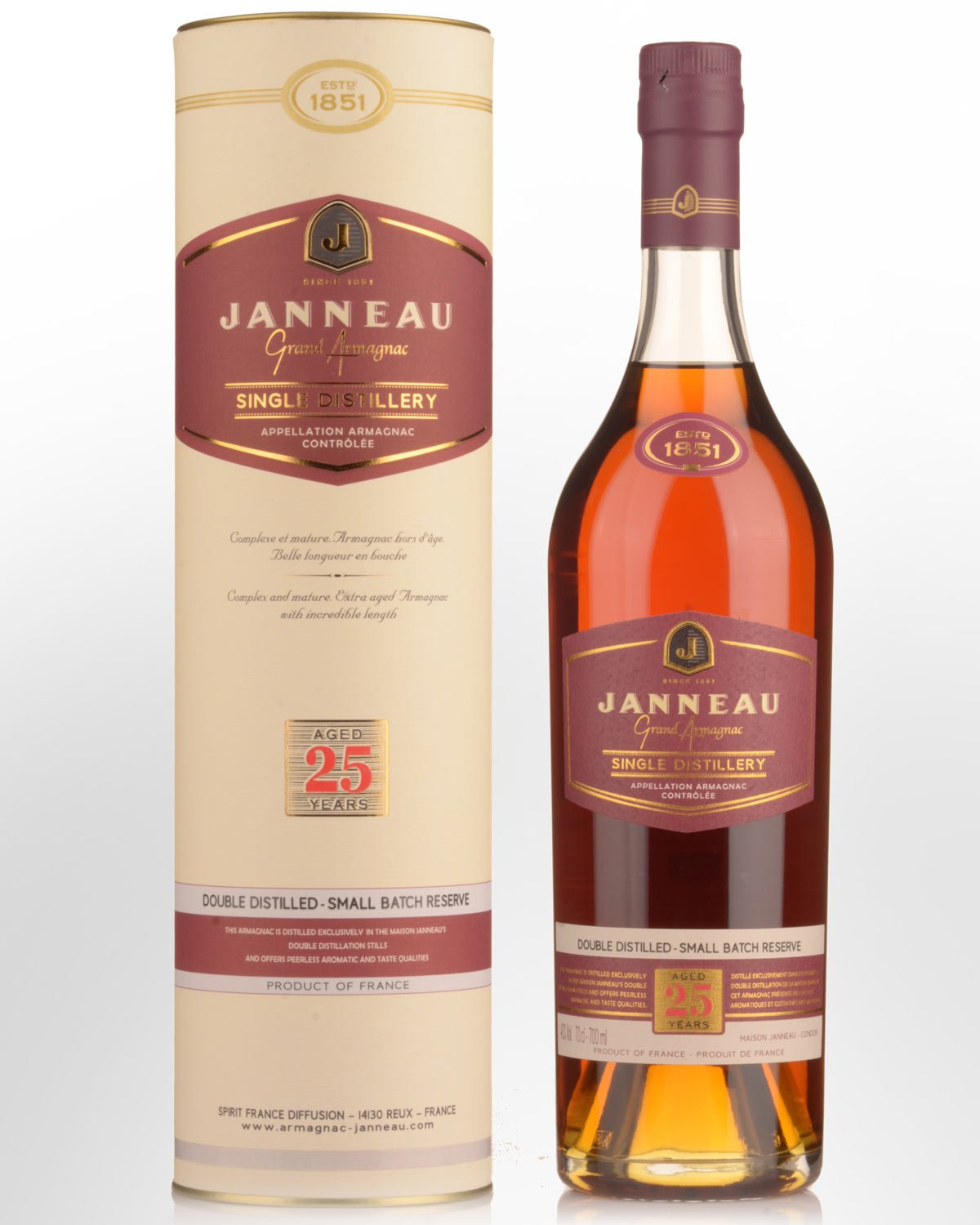 Janneau 25 Year Old Grand Armagnac (700ml)