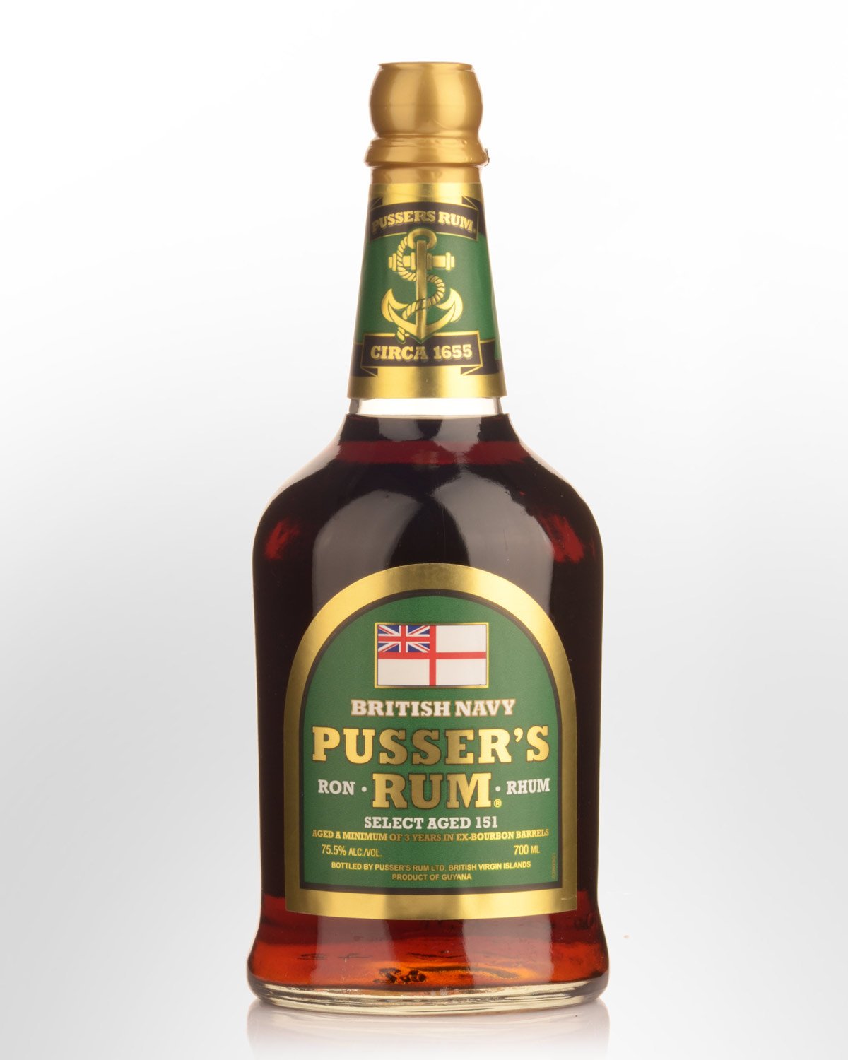 British Navy Pusser's 151 Overproof Rum (700ml)