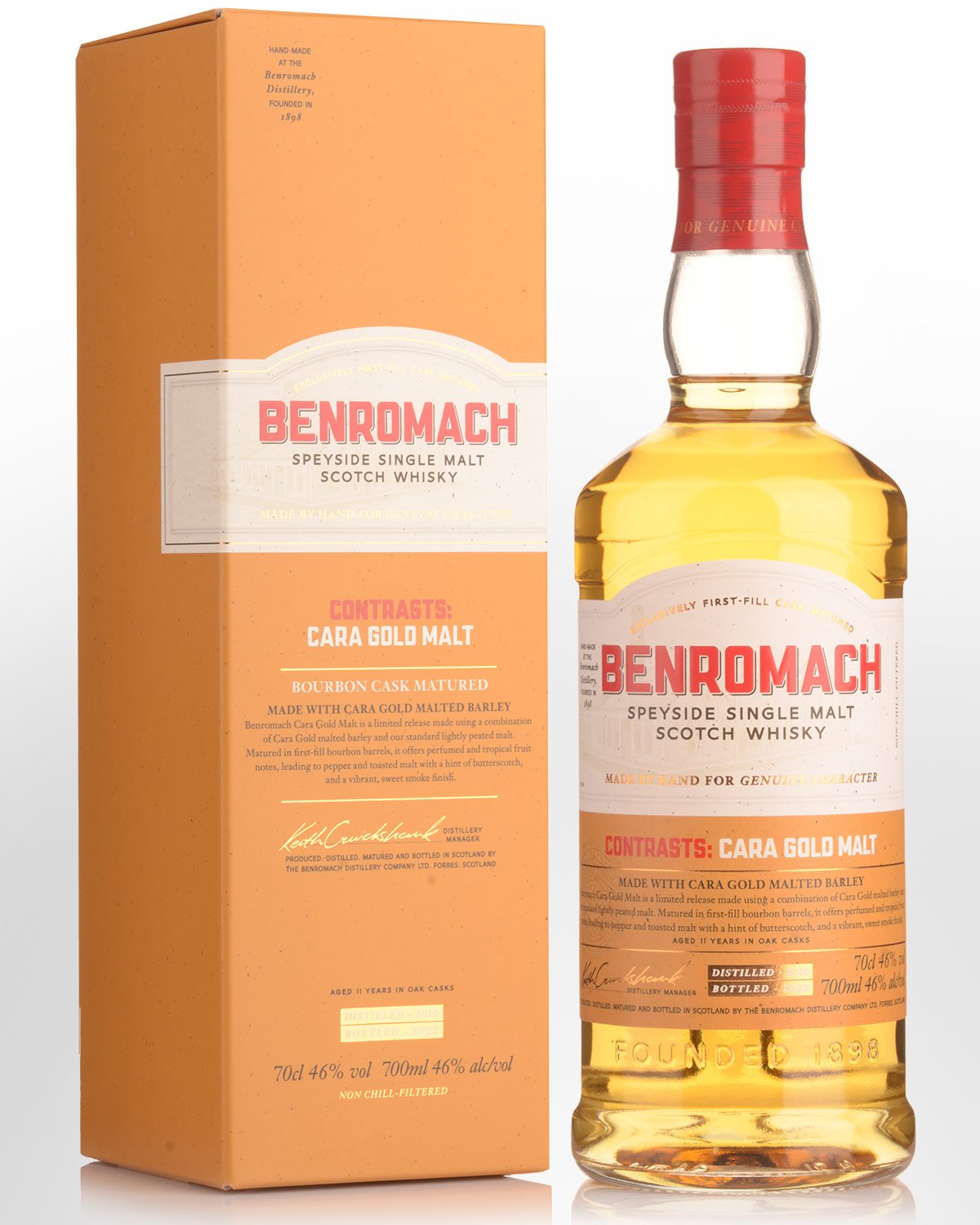 Benromach Contrasts Cara Gold Malt Single Malt Scotch Whisky (700ml)