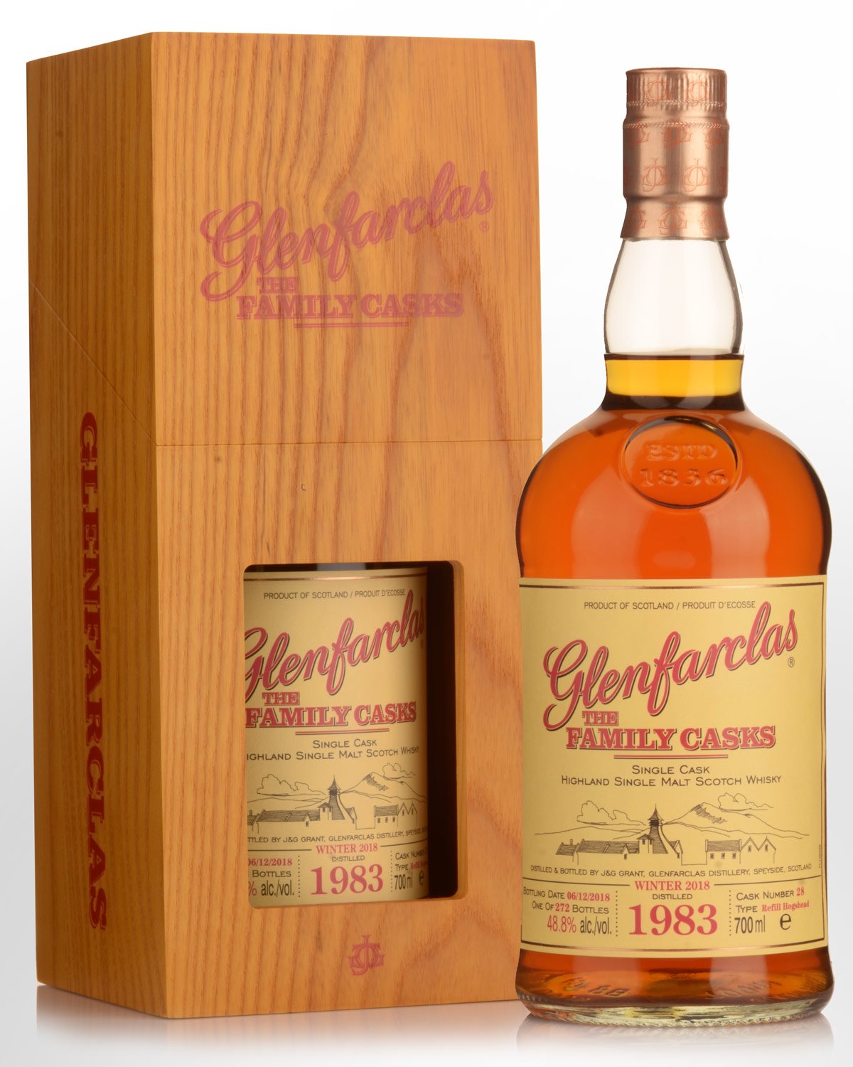1983 Glenfarclas The Family Casks Cask Strength Single Malt Scotch Whisky (700ml) - Winter 2018 Release