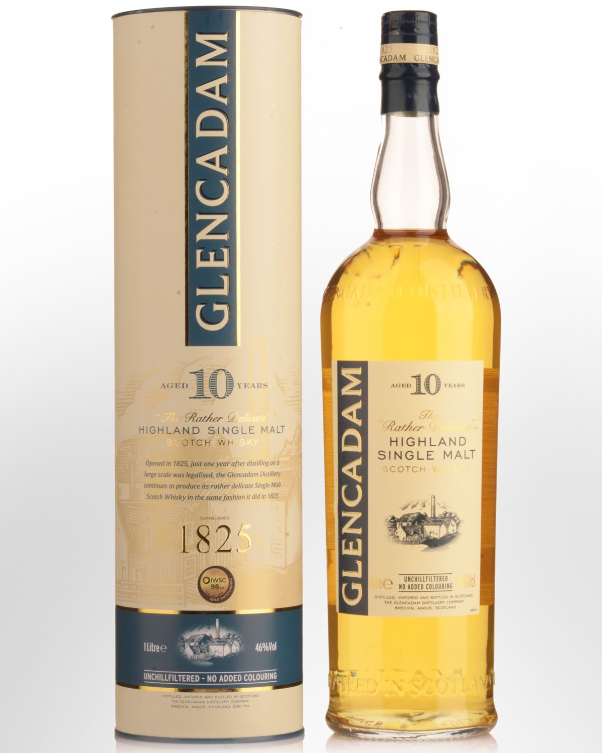 Glencadam 10 Year Old Single Malt Scotch Whisky (1000ml)