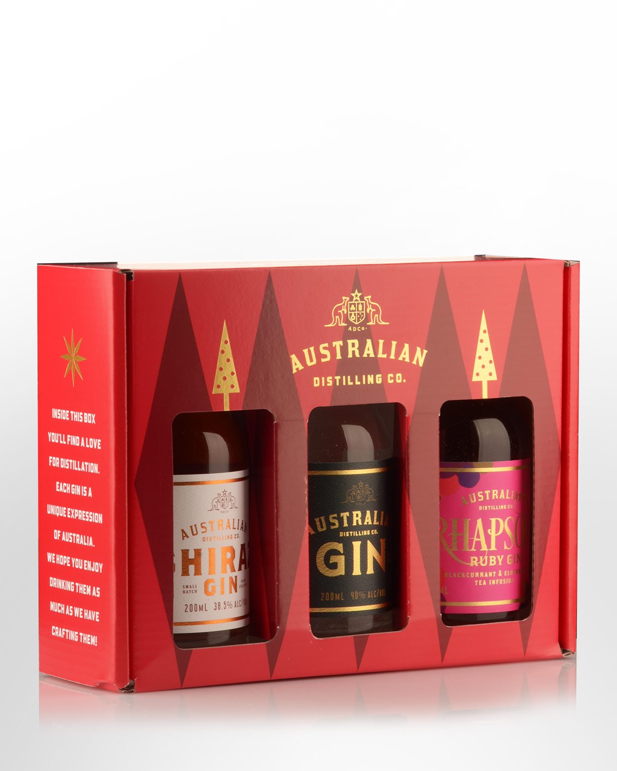 Australian Distilling Co. Festive Season Gin Gift Pack (3 x 200ml)