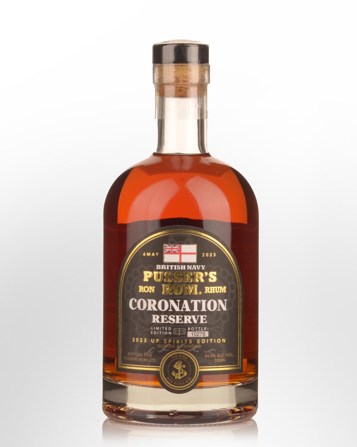 British Navy Pusser's Coronation Reserve Navy Proof Rum (700ml)
