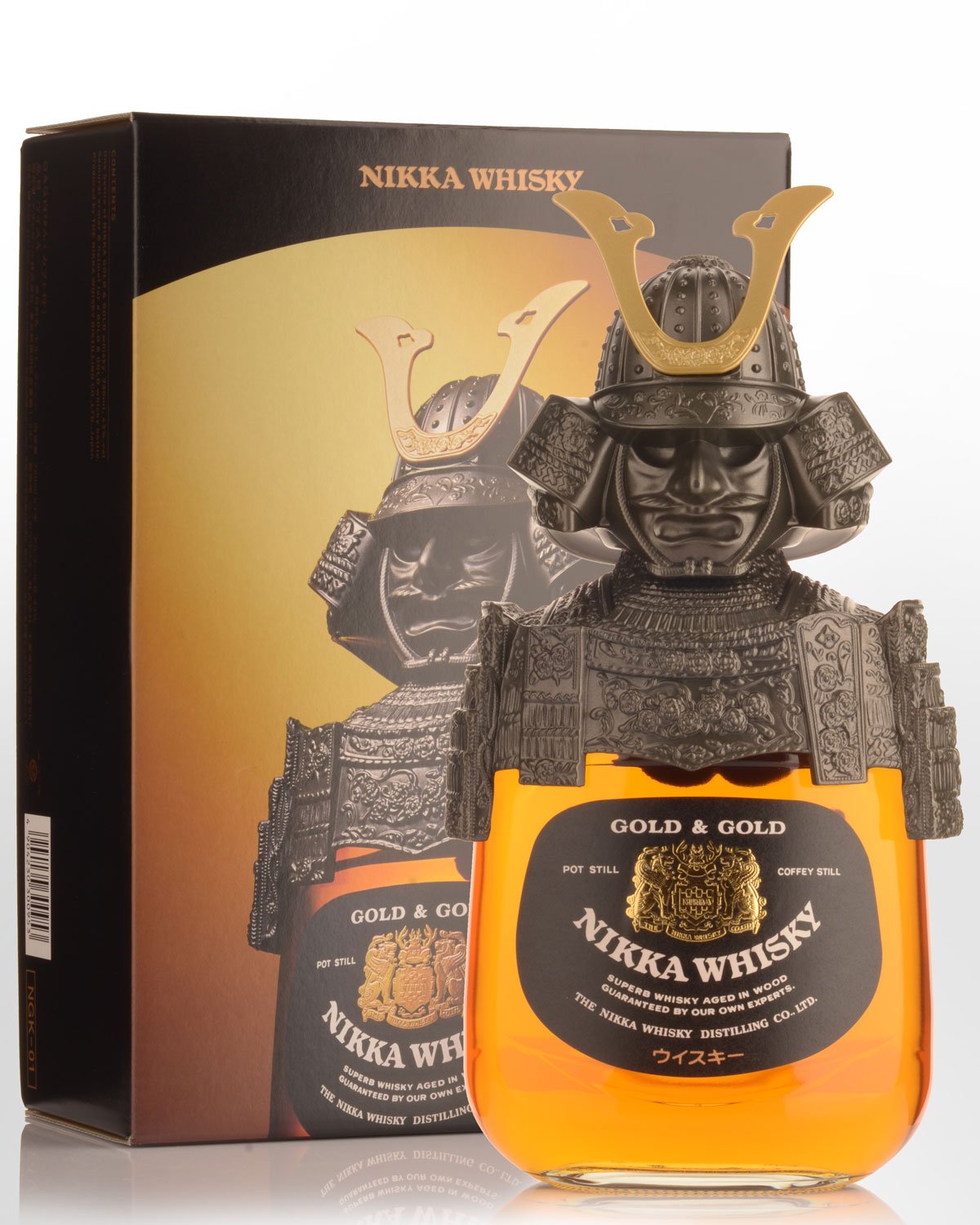 Nikka Gold & Gold Samurai Armour & Helmet Blended Japanese Whisky (750ml)