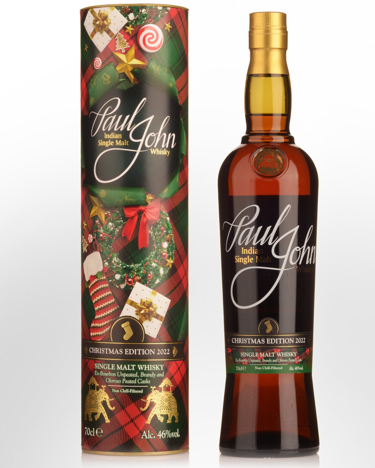 Paul John Christmas Edition 2022 Single Malt Indian Whisky (700ml)