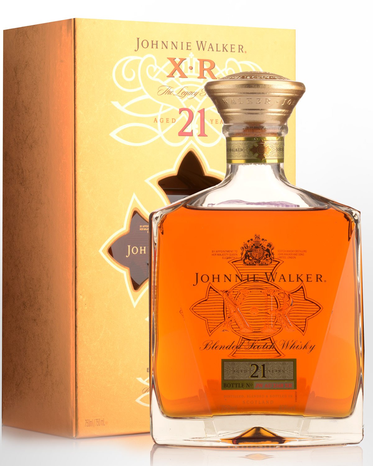 Johnnie Walker XR 21 Year Old Blended Scotch Whisky (750ml) - Older Bottling