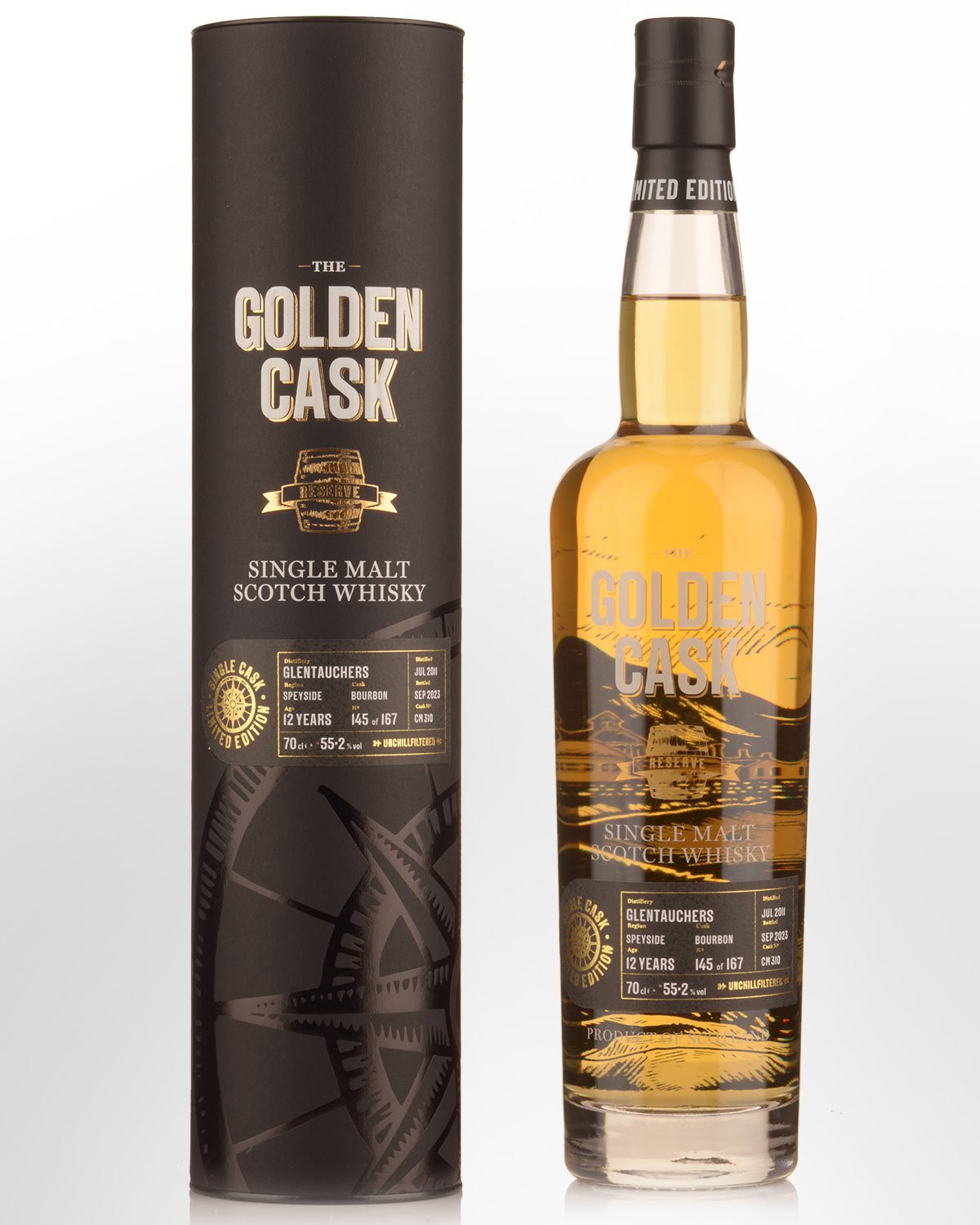 2011 House of MacDuff The Golden Cask Glentauchers 12 Year Old Cask Strength Single Malt Scotch Whisky (700ml)