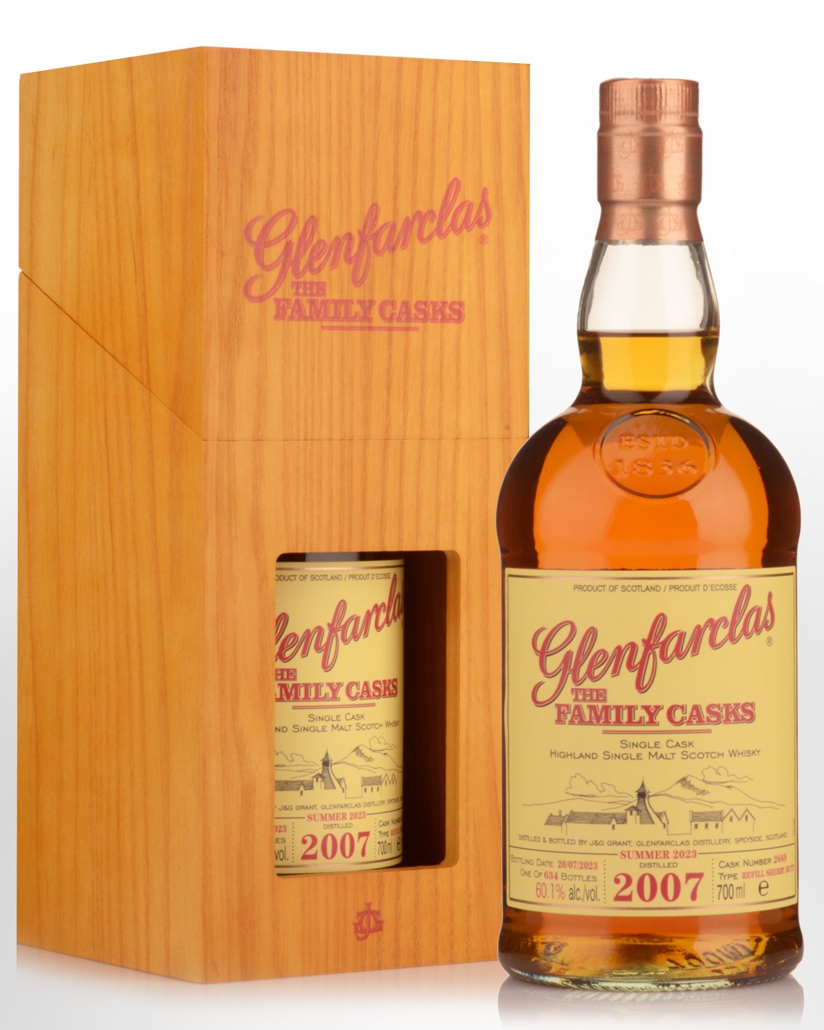 2007 Glenfarclas The Family Casks Cask Strength Single Malt Scotch Whisky (700ml) - Summer 2023 Release