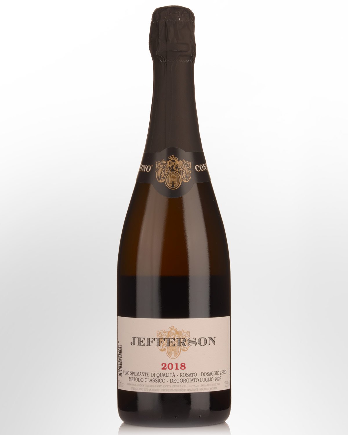 2018 Conterno Cantine Nervi Jefferson Metodo Classico Rosato Dosage Zero