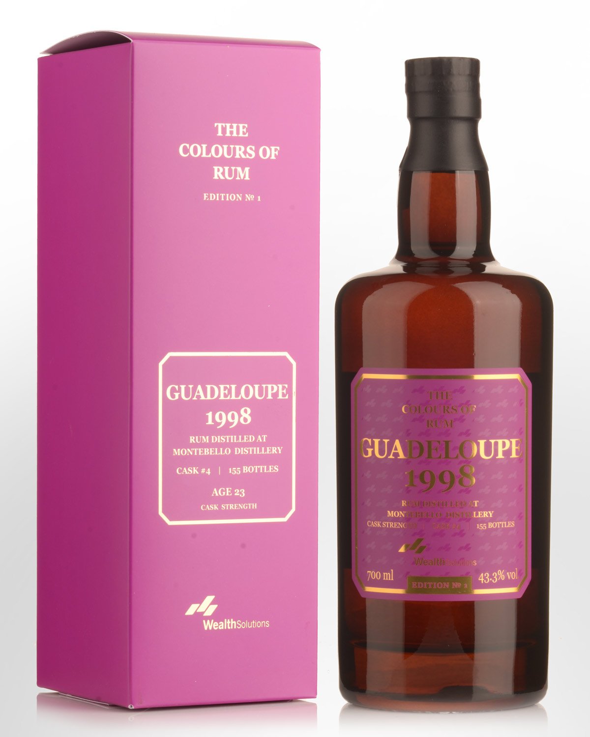 1998 The Colours of Rum Montebello 23 Year Old Edition No. 1 Cask Strength Guadeloupe Rum (700ml)