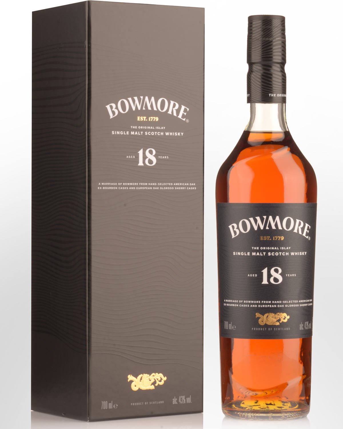Bowmore 18 Year Old Single Malt Scotch Whisky (700ml)