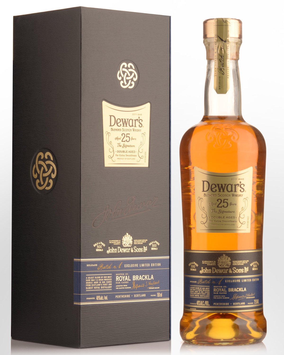 Dewars The Signature 25 Year Old Blended Scotch Whisky (750ml)