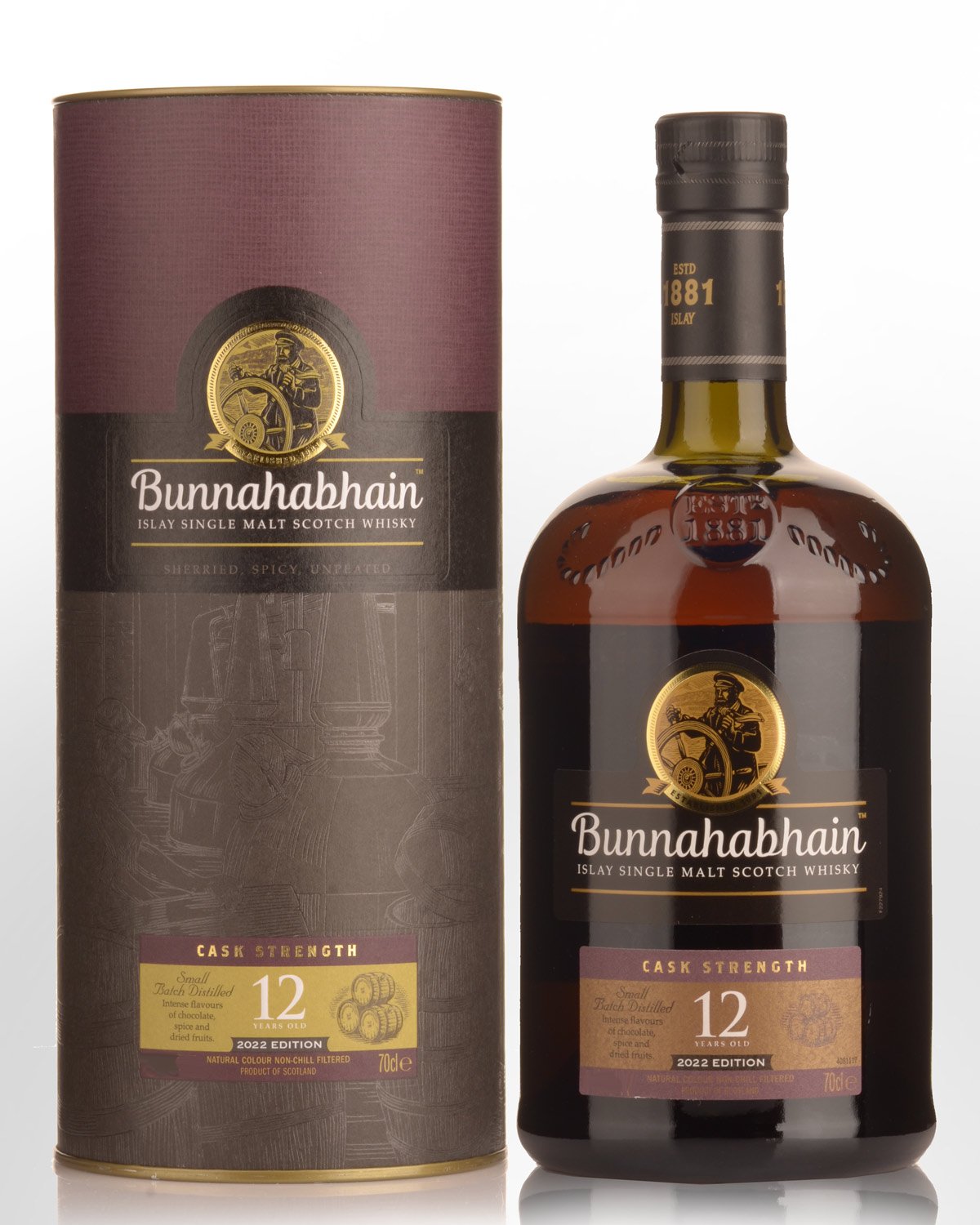 Bunnahabhain 12 Year Old Cask Strength 2022 Release Single Malt Scotch Whisky (700ml)