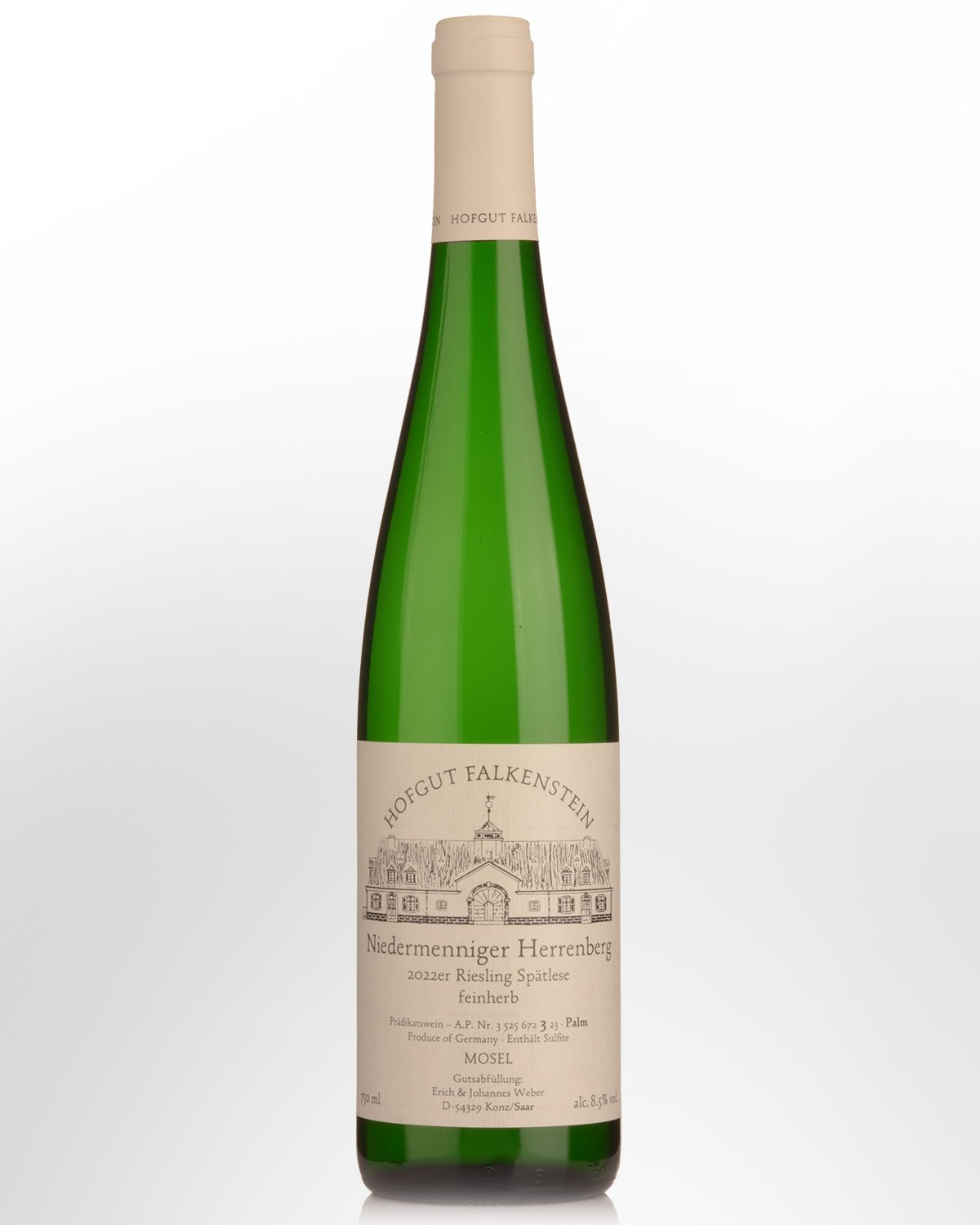 2022 Hofgut Falkenstein Niedermenniger Herrenberg Riesling Spatlese Feinherb (Palm)