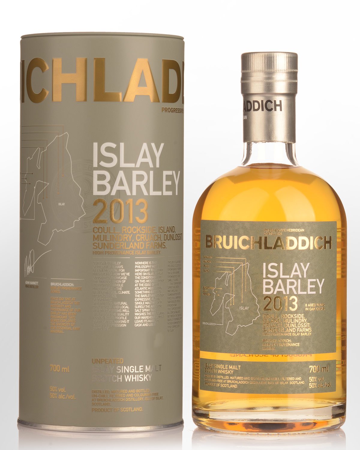 2013 Bruichladdich Islay Barley Unpeated Single Malt Scotch Whisky (700ml)