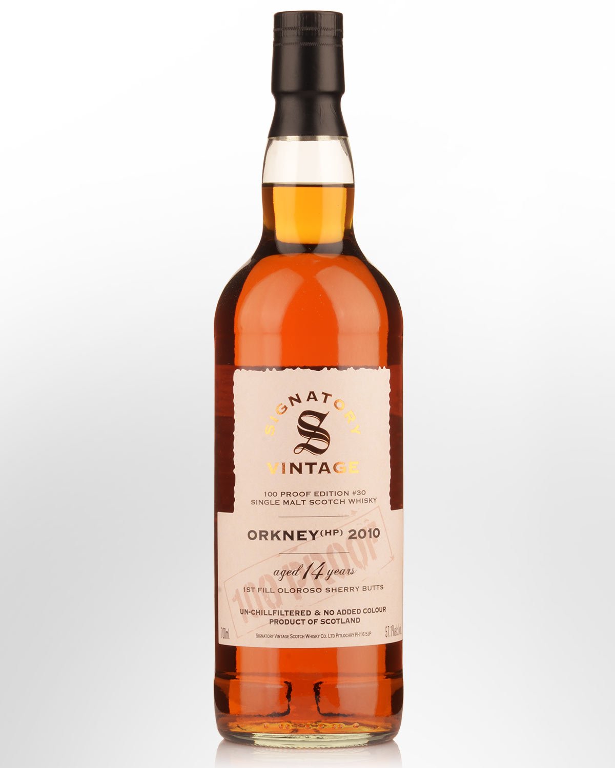 2010 Signatory Vintage Orkney (HP) 14 Year Old 100 Proof Edition #30 Single Malt Scotch Whisky (700ml)