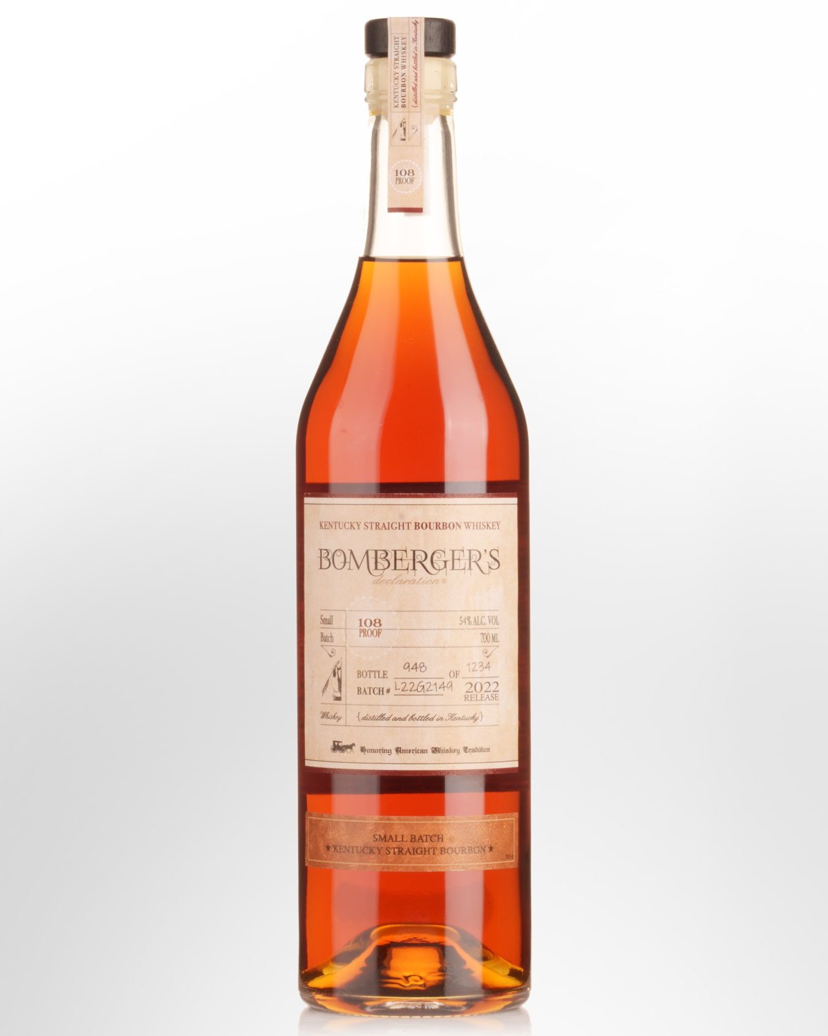 Bomberger's Declaration 2022 Release Small Batch Kentucky Straight Bourbon Whiskey (700ml)