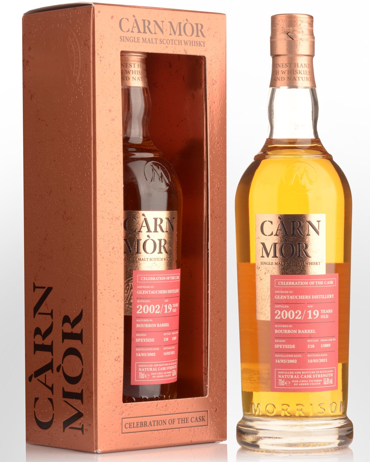 2002 Carn Mor "Celebration of the Cask" Glentauchers 19 Year Old Cask Strength Single Malt Scotch Whisky (700ml)