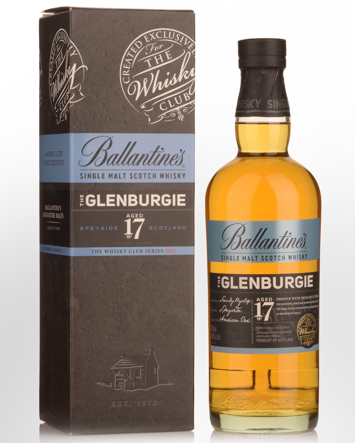 Ballantines Glenburgie 17 Year Old Single Malt Scotch Whisky (700ml)