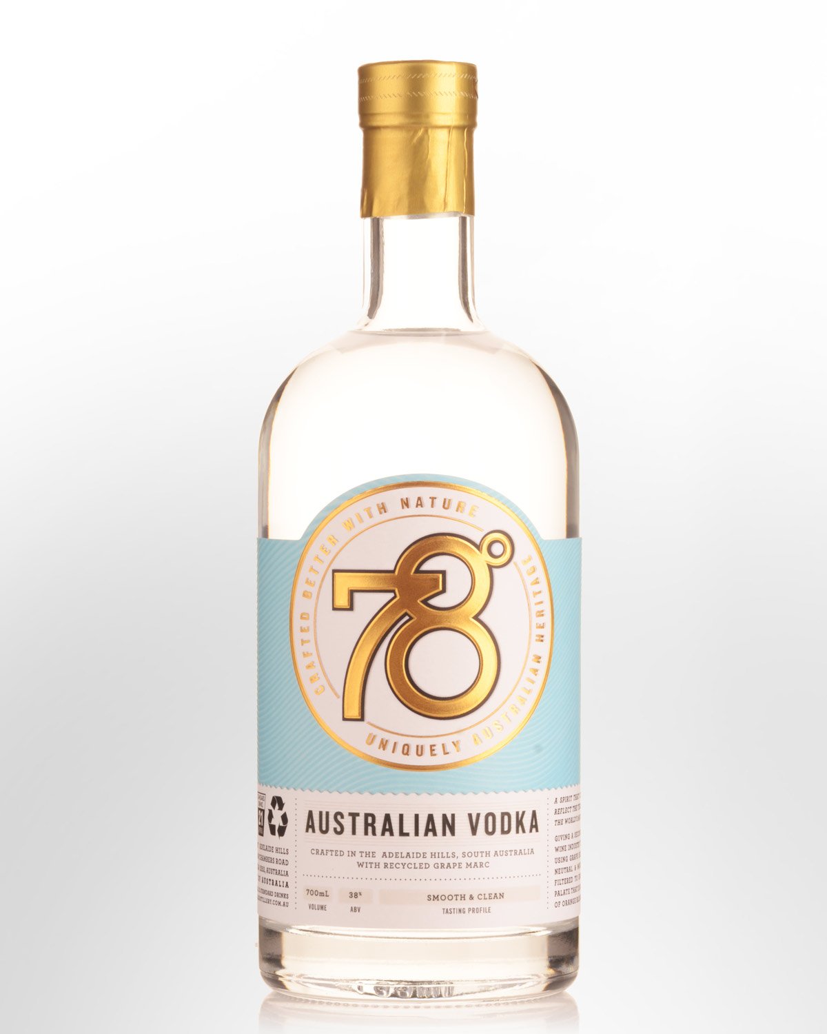 78 Degrees Australian Vodka (700ml)