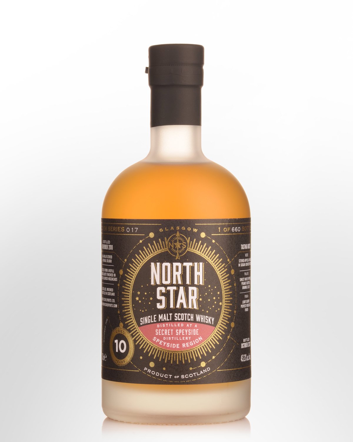 2010 North Star Secret Speyside 10 Year Old Single Malt Scotch Whisky (700ml)